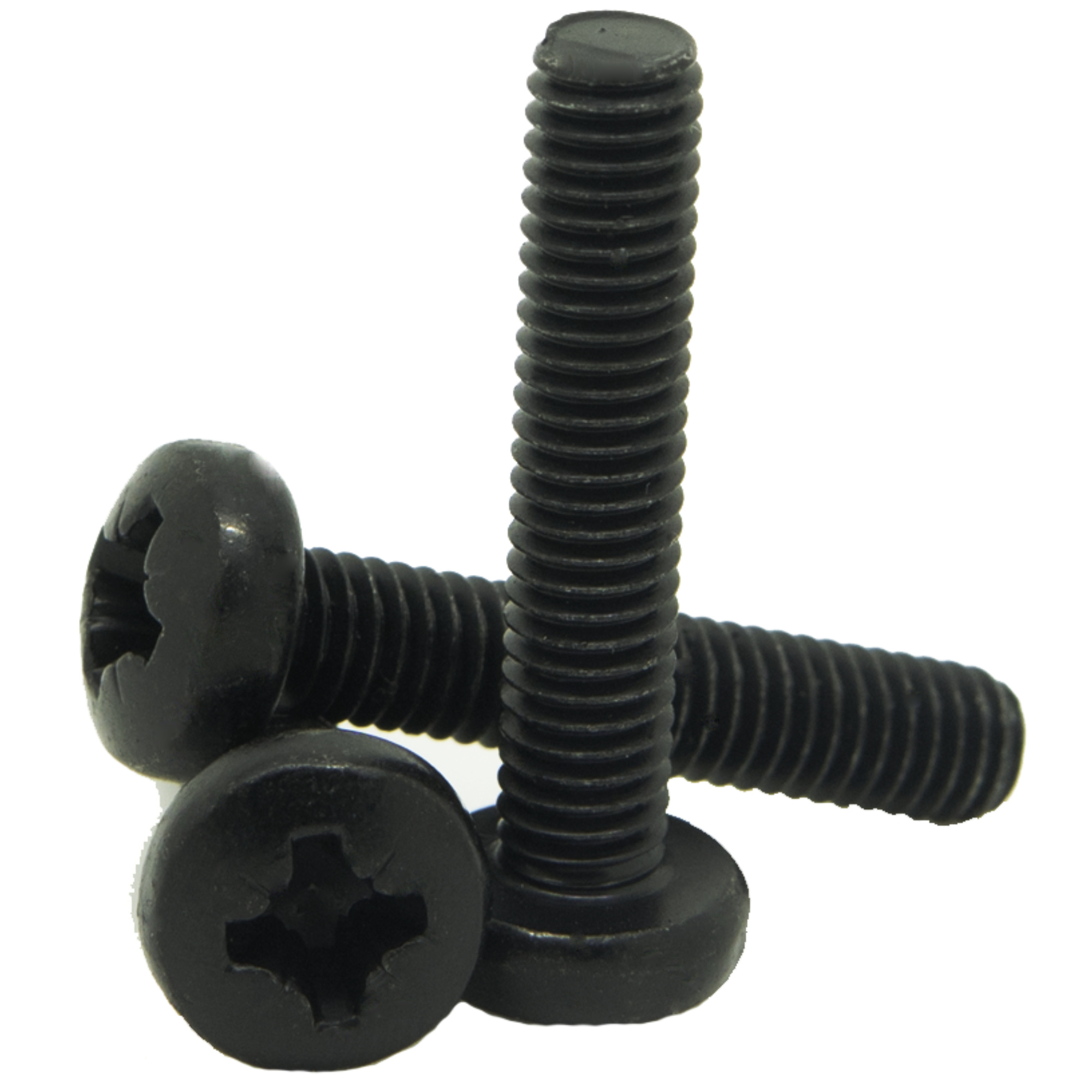 POZI PAN HEAD MACHINE SCREWS ZINC PLATED BLACK POSI BOLTS M3 M4 M5 M6