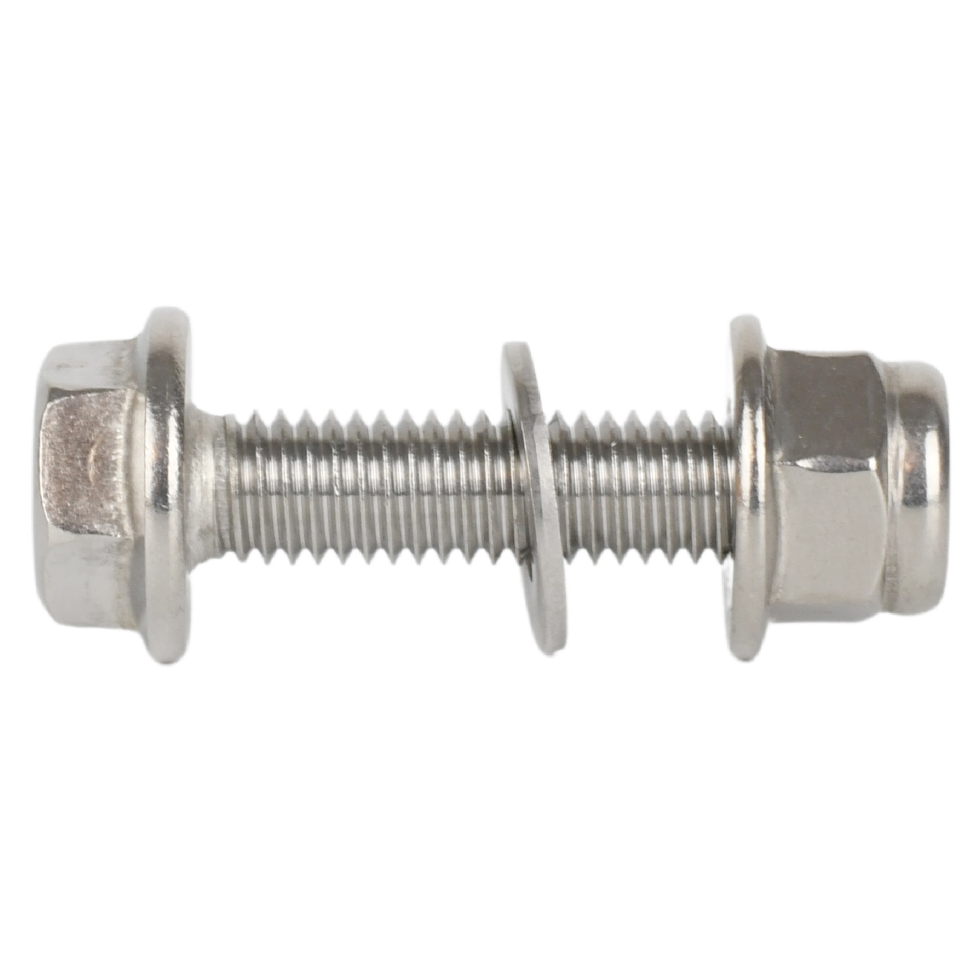 M6 Hex Head Flange Bolts without Serrations EN 1665 / DIN 6921 in A2 Stainless S