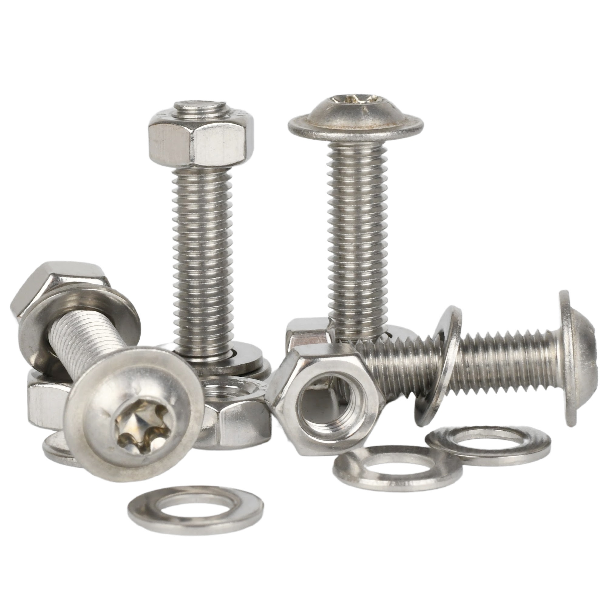 M8 A2 Stainless Steel Torx Flanged Button Head Screws – Metric Hexalobular Bolts